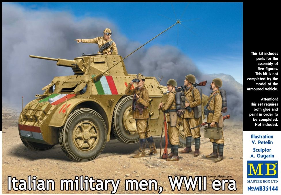 MB35144 Italian military men WWII era