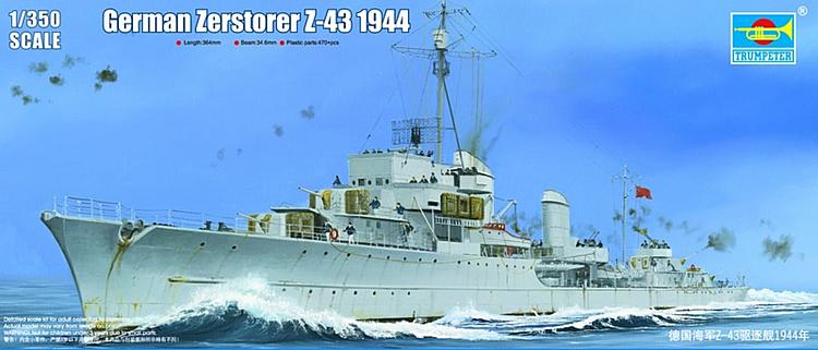 755323 Dt. Zerstörer Z-43 Zerstörer 1944