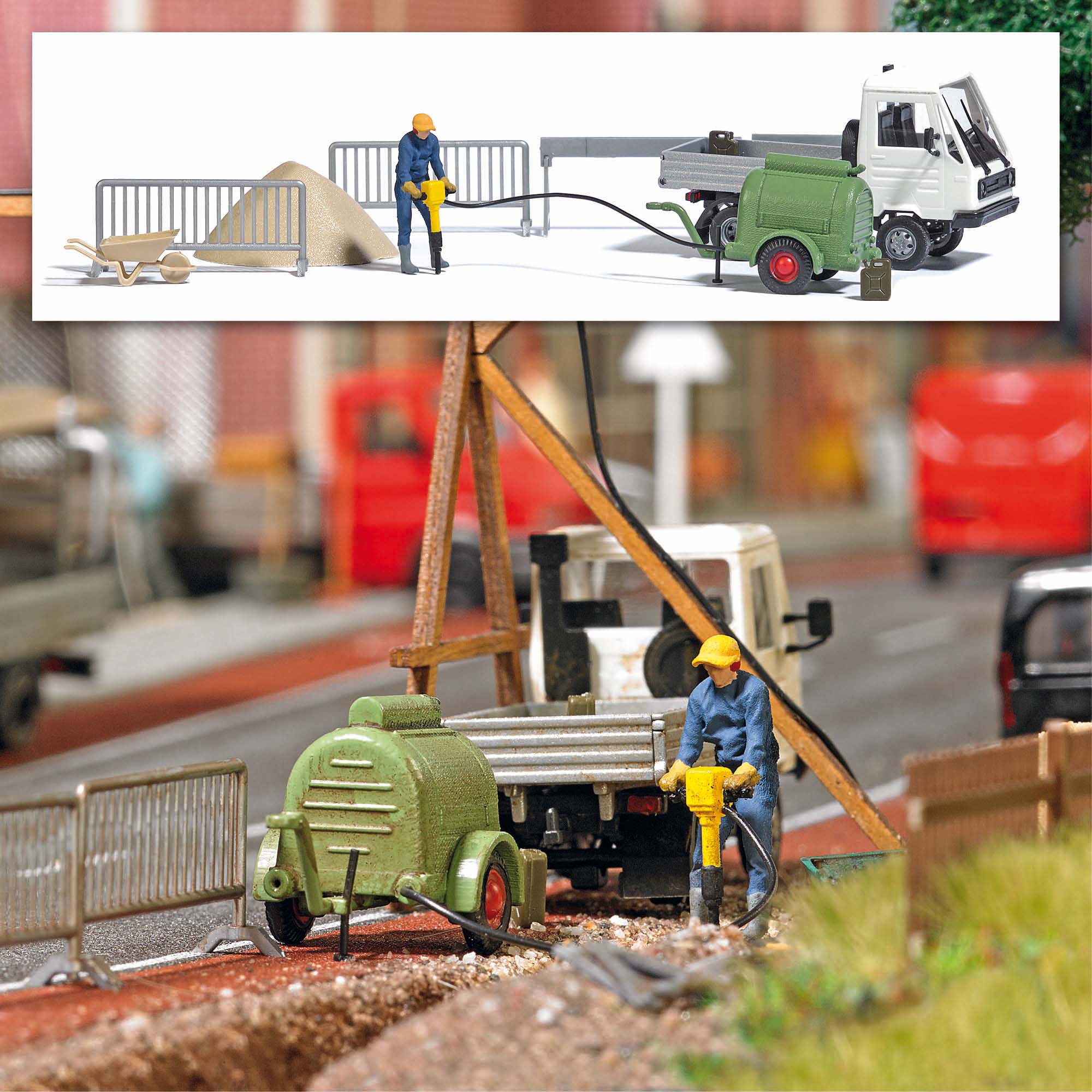 7904 Action-Set: Kompressor m Presslufthammer