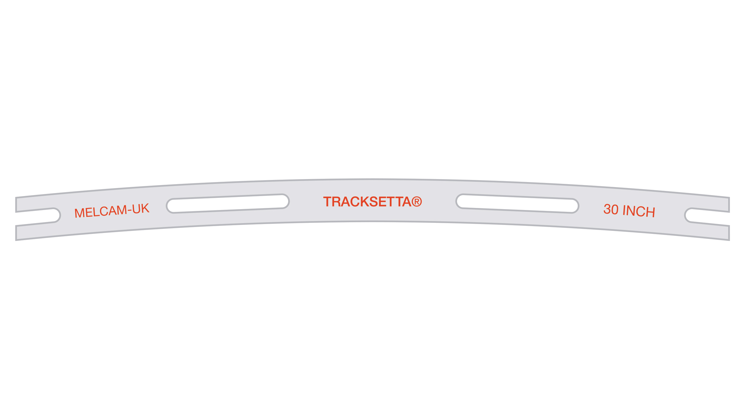 TTT30 Gleisschablone gebogen R762 mm