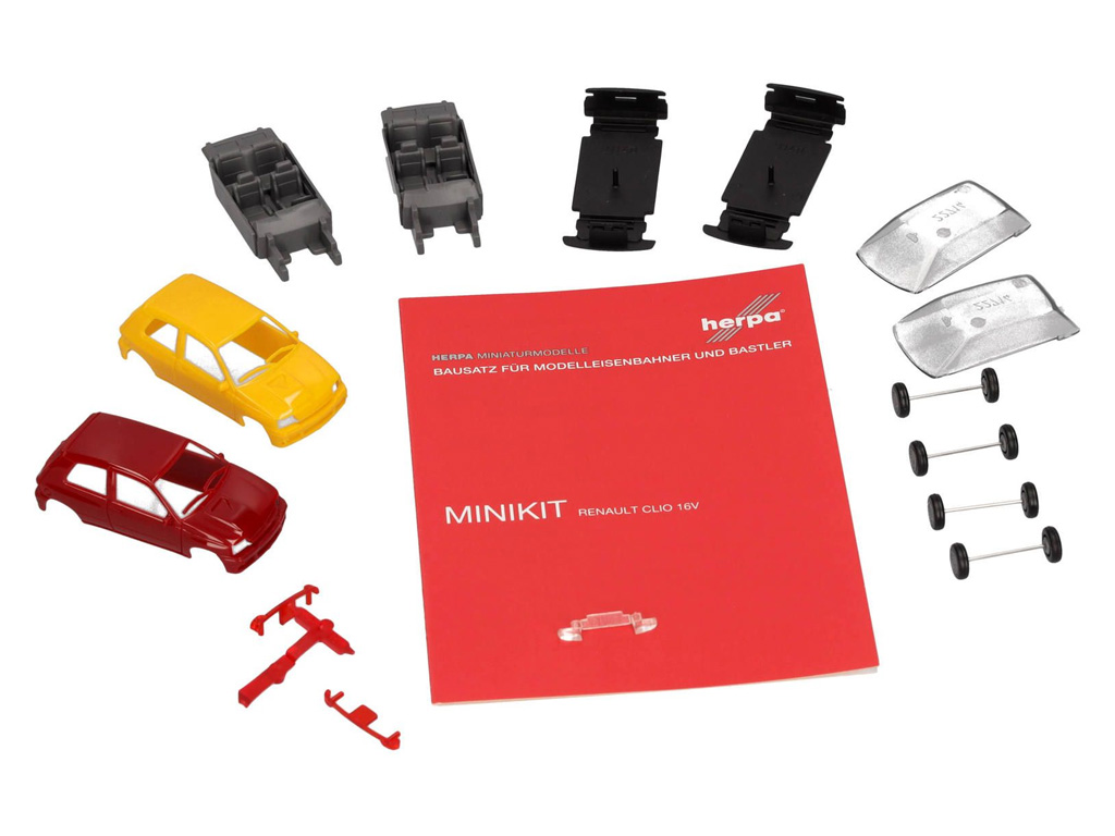 Herpa 012171-002 MiniKit: Renault Clio 16V Jaune/Rouge