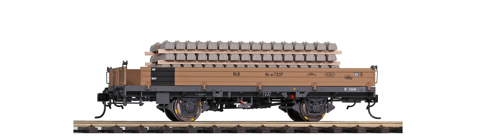 Bemo 9463101 RhB Niederbordwagen Kk-w 7371