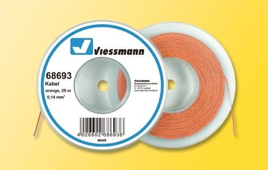 68693 25 m Kabel, 0,14 mm², orange