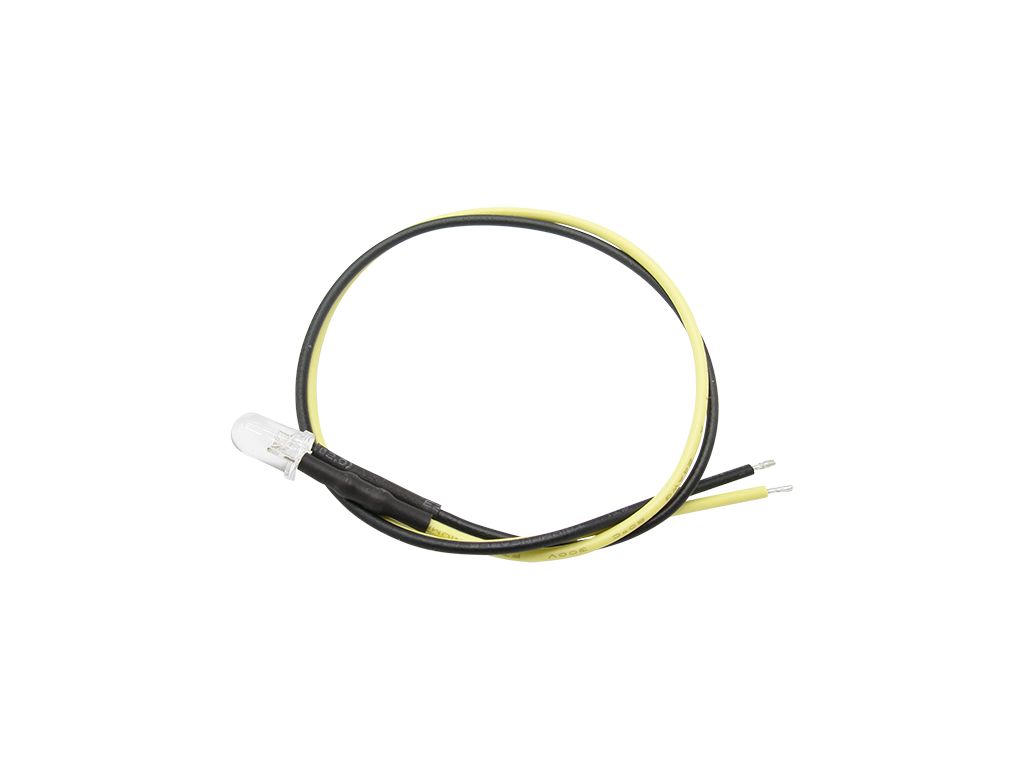 51233 10 Stück LED 5mm klar mit Anschlusskabe