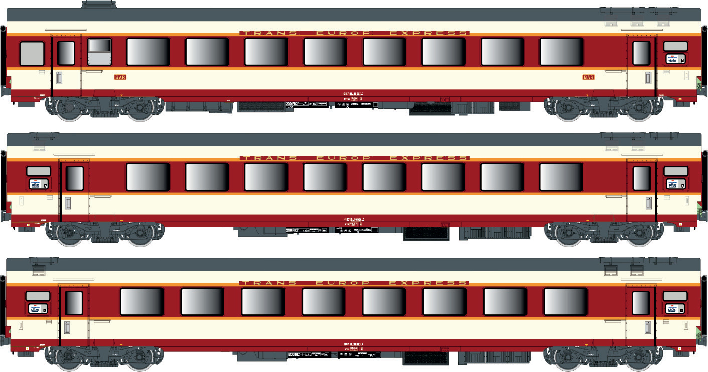40080DC SNCF Personenwagen-Set 3-tlg Ep.4