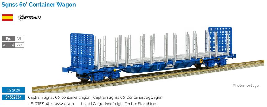 S4552034 Captrain Containerwagen Sgnss60 Ep.6