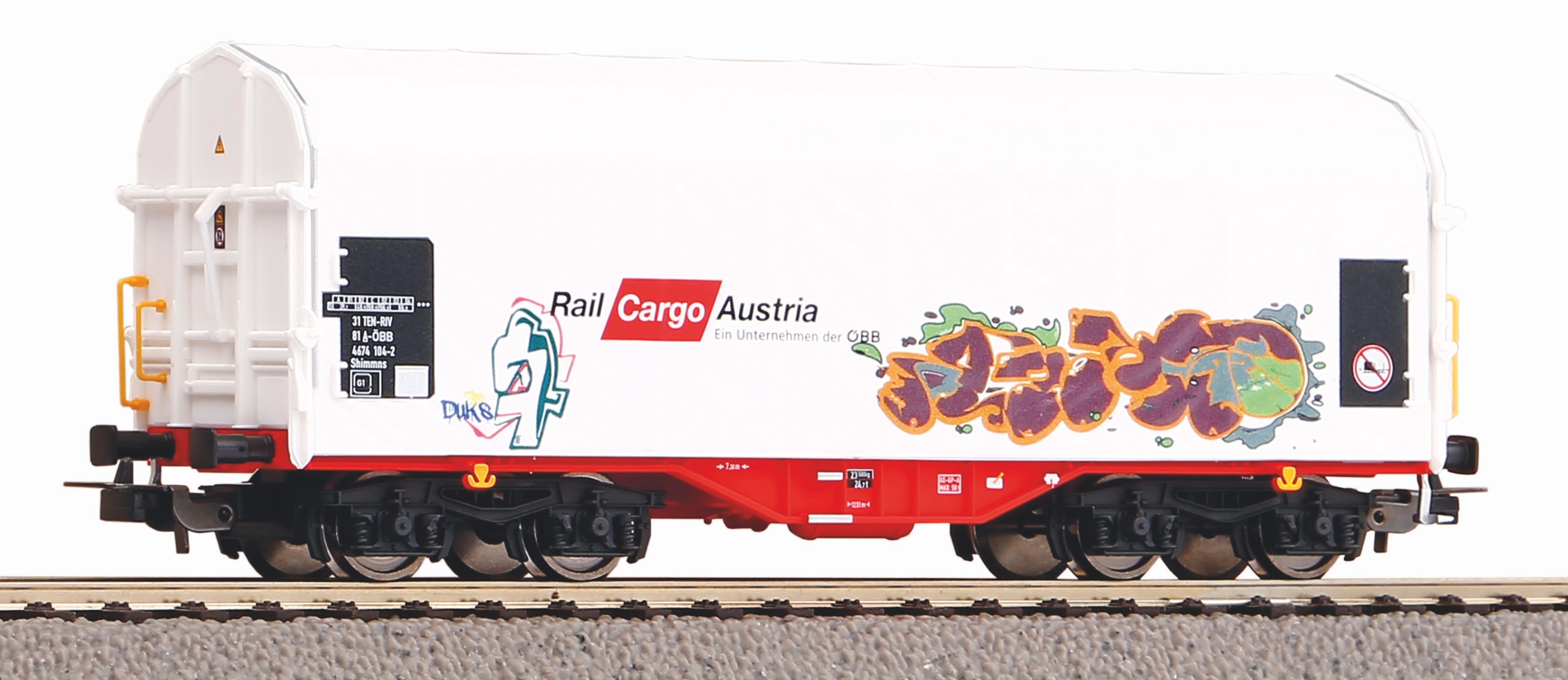 58982 ÖBB RCA Schiebeplanenwagen Graffiti Ep.6