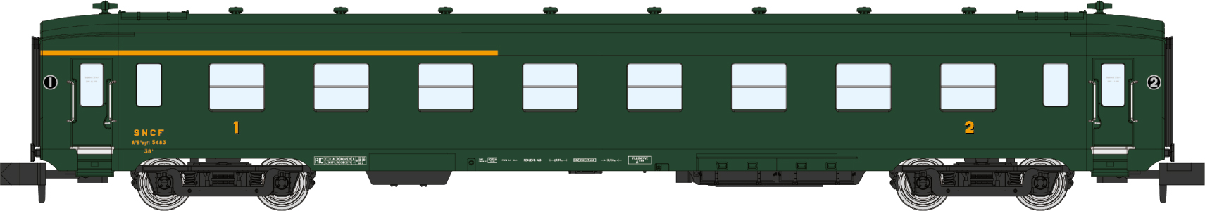 NW-274 SNCF DEV Personenwagen 1./2.Kl Ep.3