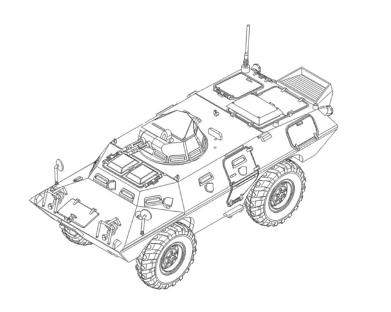 Trumpeter 757439 M706 Commando Armored Car in Vietnam