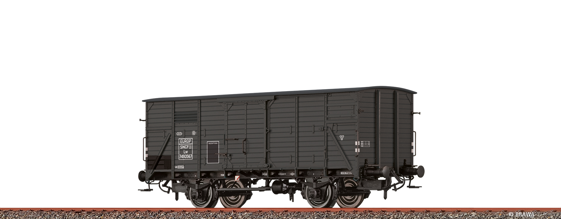 49888 SNCF gedeckter Güterwagen Lw  Ep.3