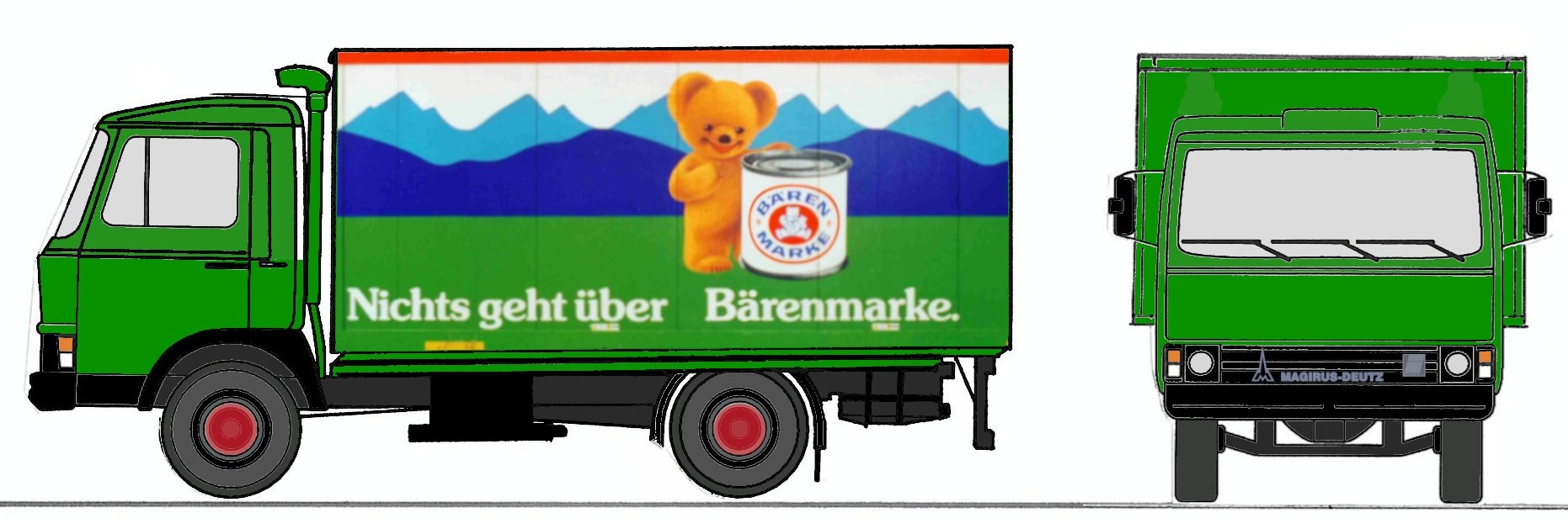 4094 Magirus-Deutz 90M5 Koffer Bärenmarke