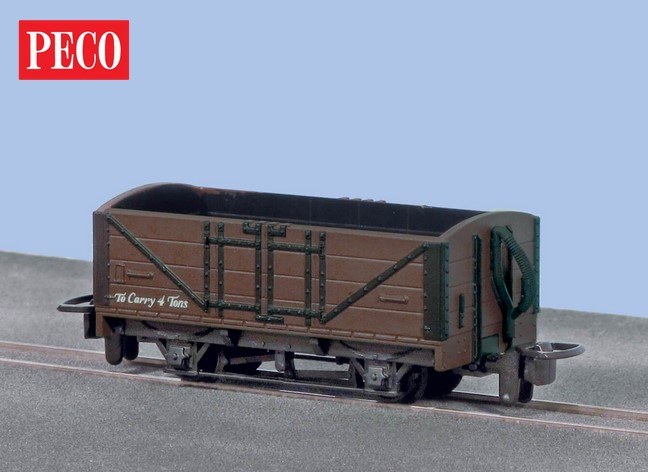 GR-201U offener Waggon Braun Unbeschriftet