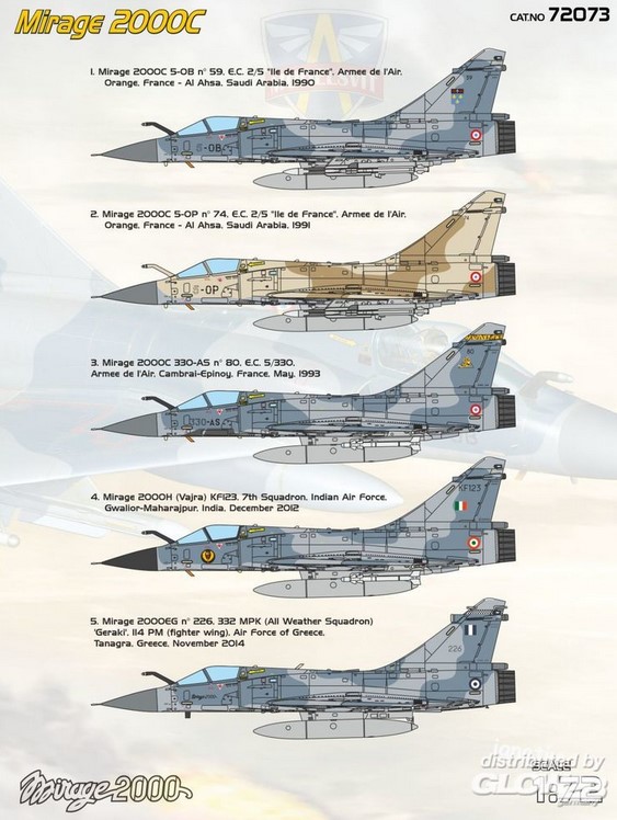 Glow2B MSVIT72073 Modelsvit : Mirage 2000C