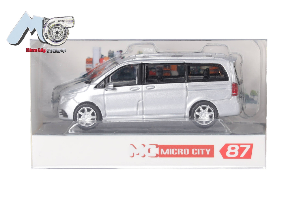 Herpa 87MC000076 MicroCity: MB V-Klasse Bus silber