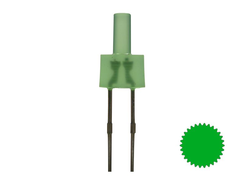 50799 Tower LED lang 2mm echtgrün puregreen d