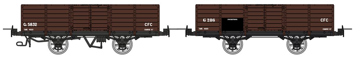 VM-033 CFC Güterwagen-Set 2-tlg. Gv Ep.1/2