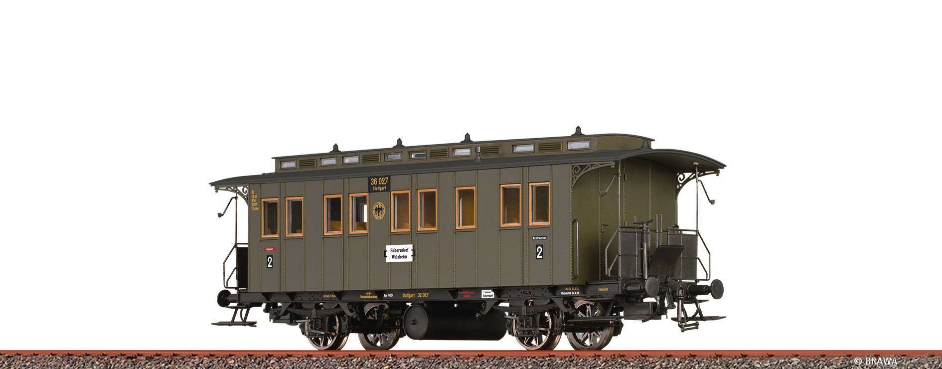 45621 DRG Personenwagen württ. Bi 2.Kl. Ep.2