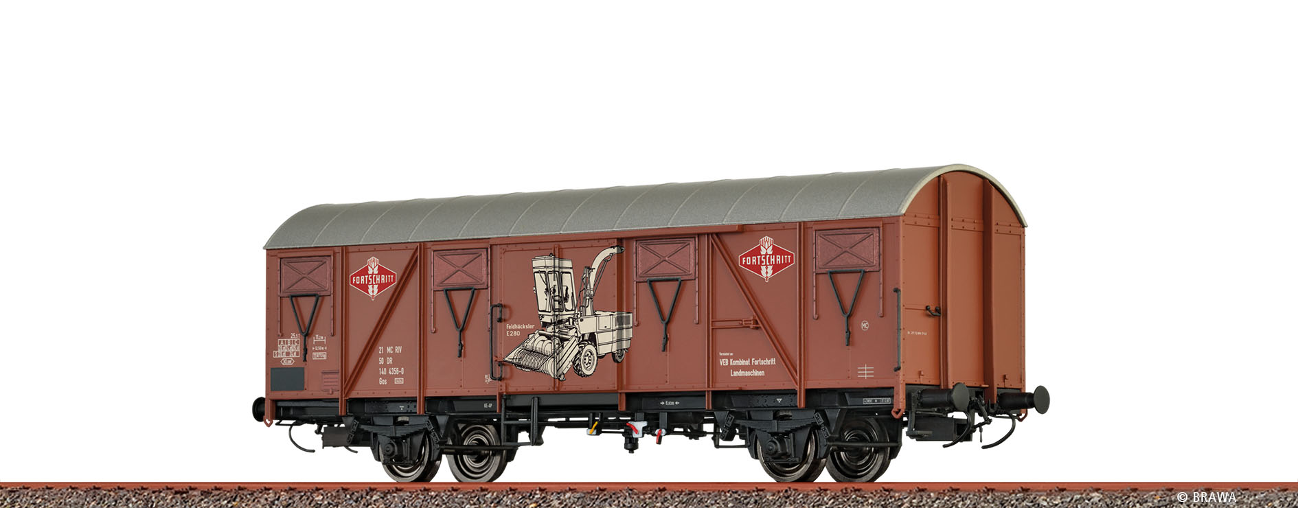 Brawa 51352 DR Güterwagen Glmhs50-Glmmhs57 Ep.4