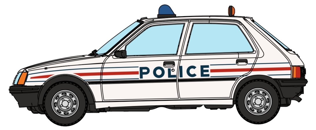 CB-155 Peugeot 205 GE Police (F)