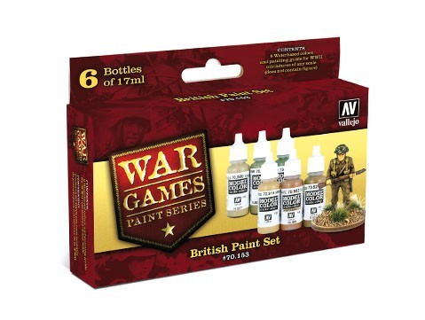 70153 Set: Wargame Britische Farben, 6 x 17 ml