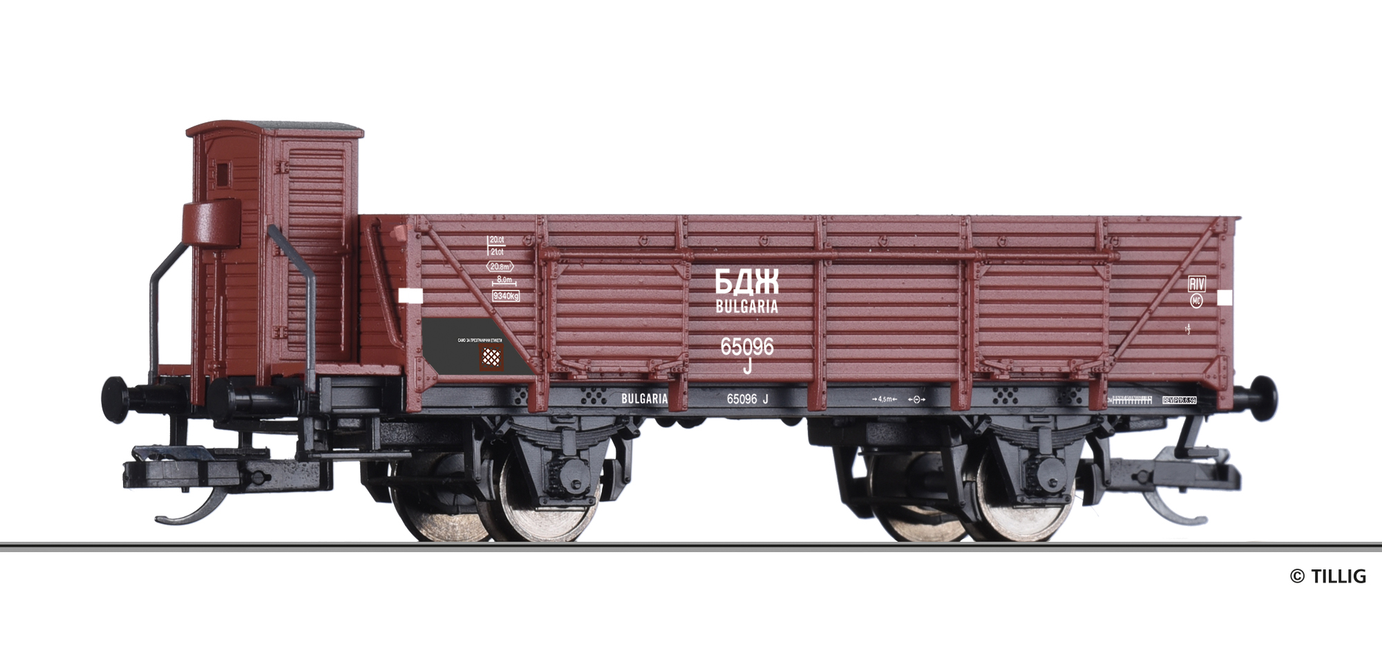 Tillig 17624 BDZ offener Güterwagen Jf Ep.3