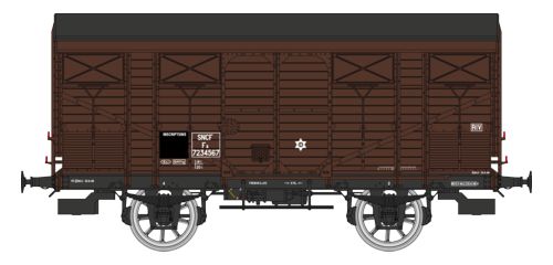 REE Modeles WB-738 SNCF gedeckter Güterwagen Ep.3a
