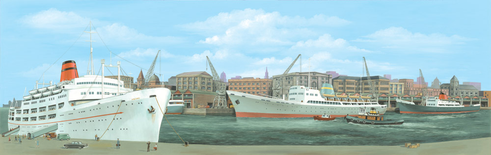 Peco SK-20 Großes Dock Center Rückansicht