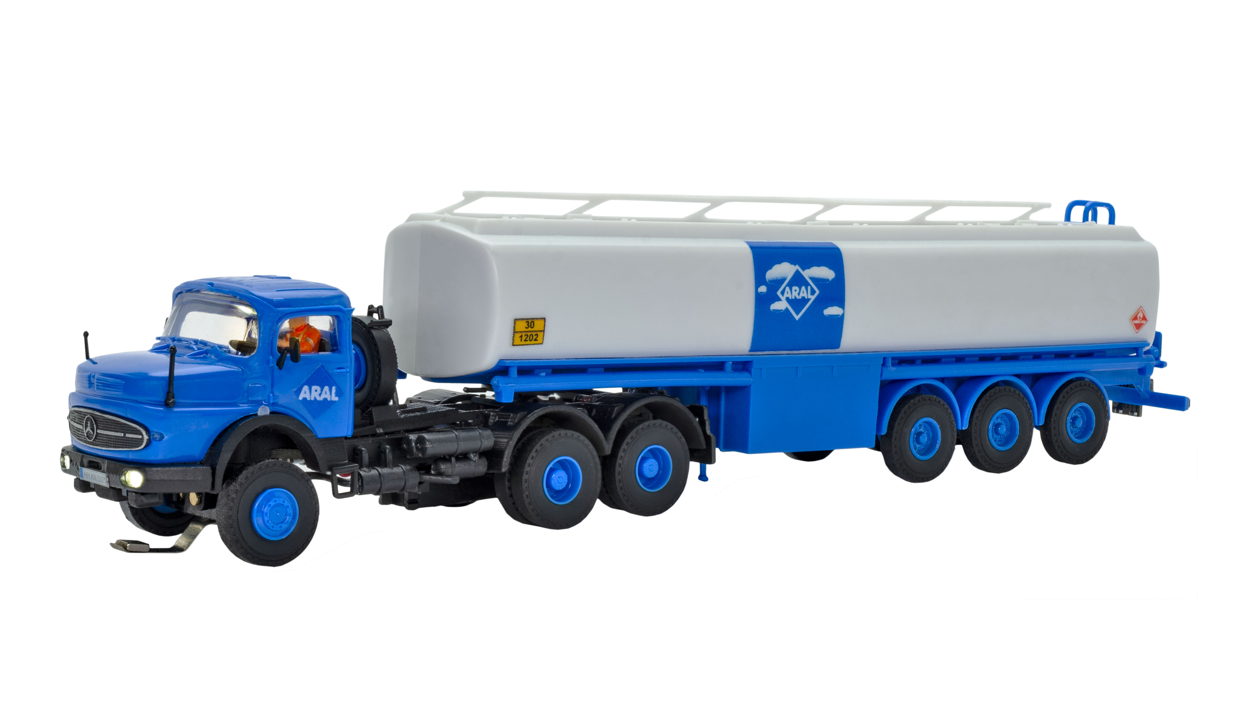 Viessmann 8034 CarMotion: MB Rundhauber Tank-SZ ARAL