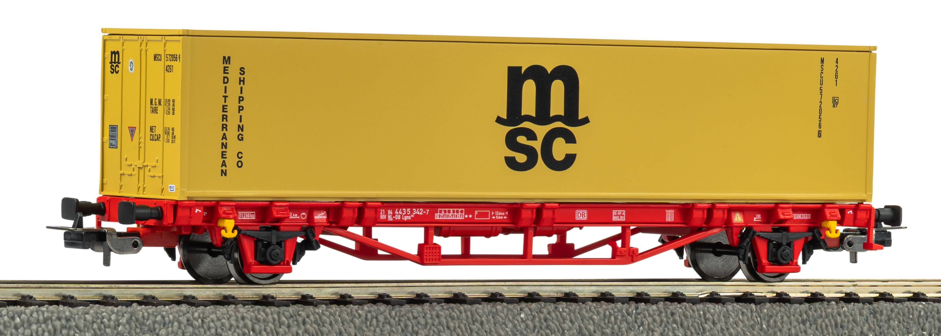 Piko 27726 NS Containertragwagen 1x40' MSC Ep.5