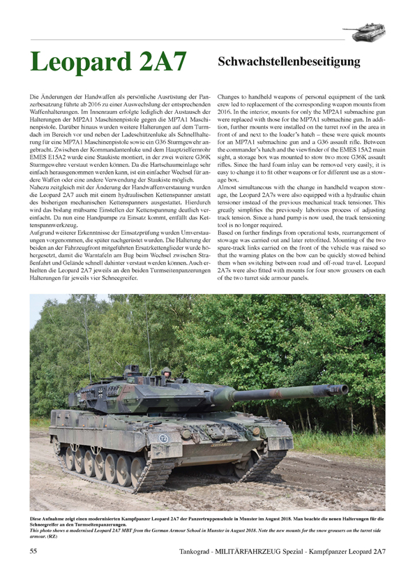TG5095 LEOPARD 2A7 Entwicklungsgeschichte