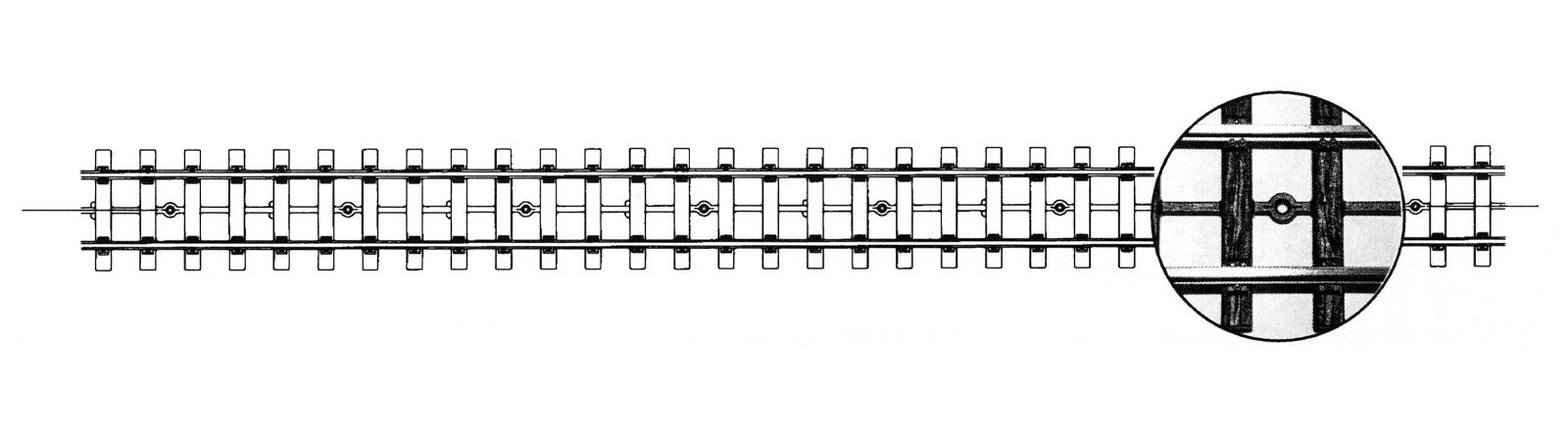 9131000 Flexgleis 0m Betonschwelle Bausatz 1m