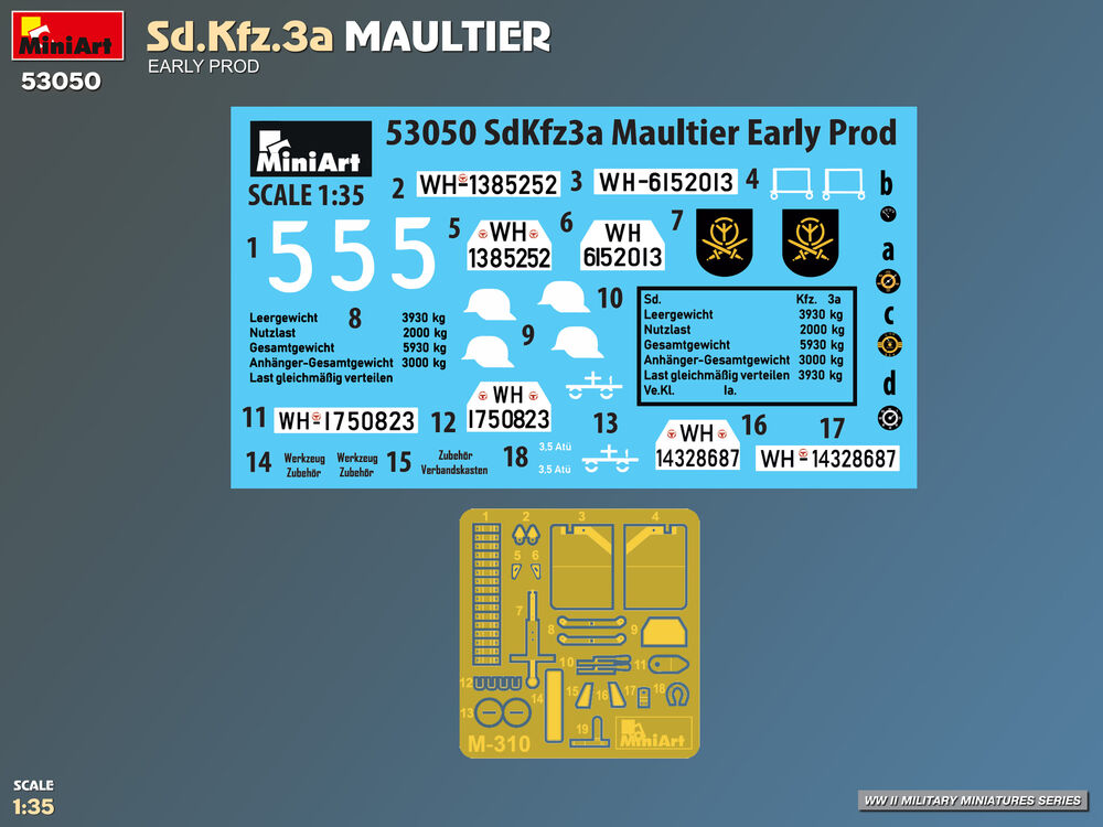 MiniArt 53050 Sd.Kfz.3a Maultier Early Production