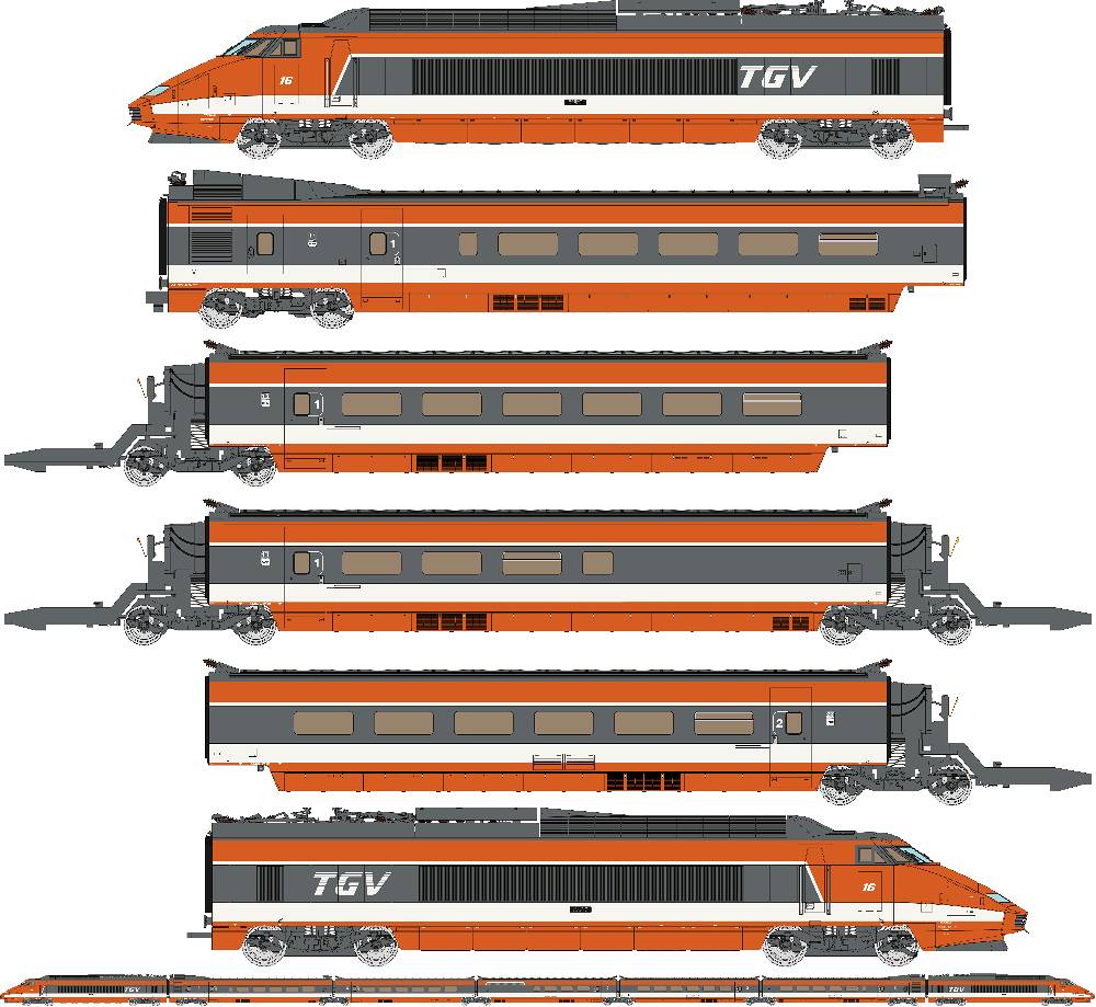 TGV-004S SNCF TGV Rekordzug 7-tlg Ep.4