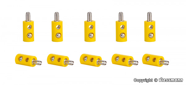 6870 10 Querlochstecker gelb