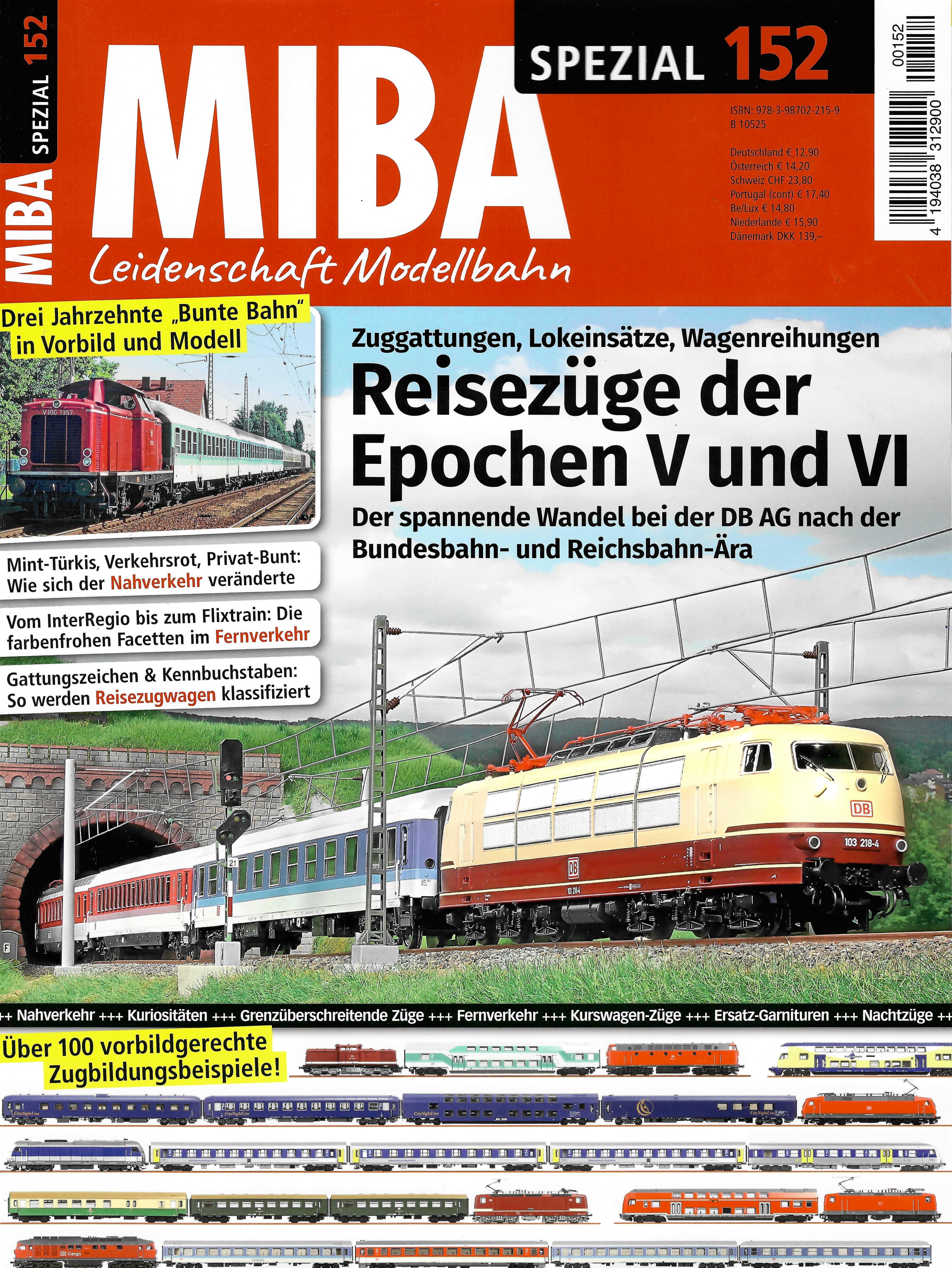 02215 SPEZIAL 152 - Reisezüge der Epochen 5+6