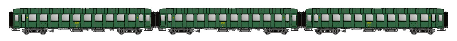 MW40914 SNCF Personenwagen-Set 3-tlg Ep.4a