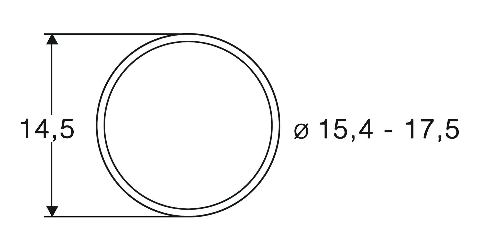 Roco 40076 Haftreifen 15,4 - 17,5 mm 10 St. AC
