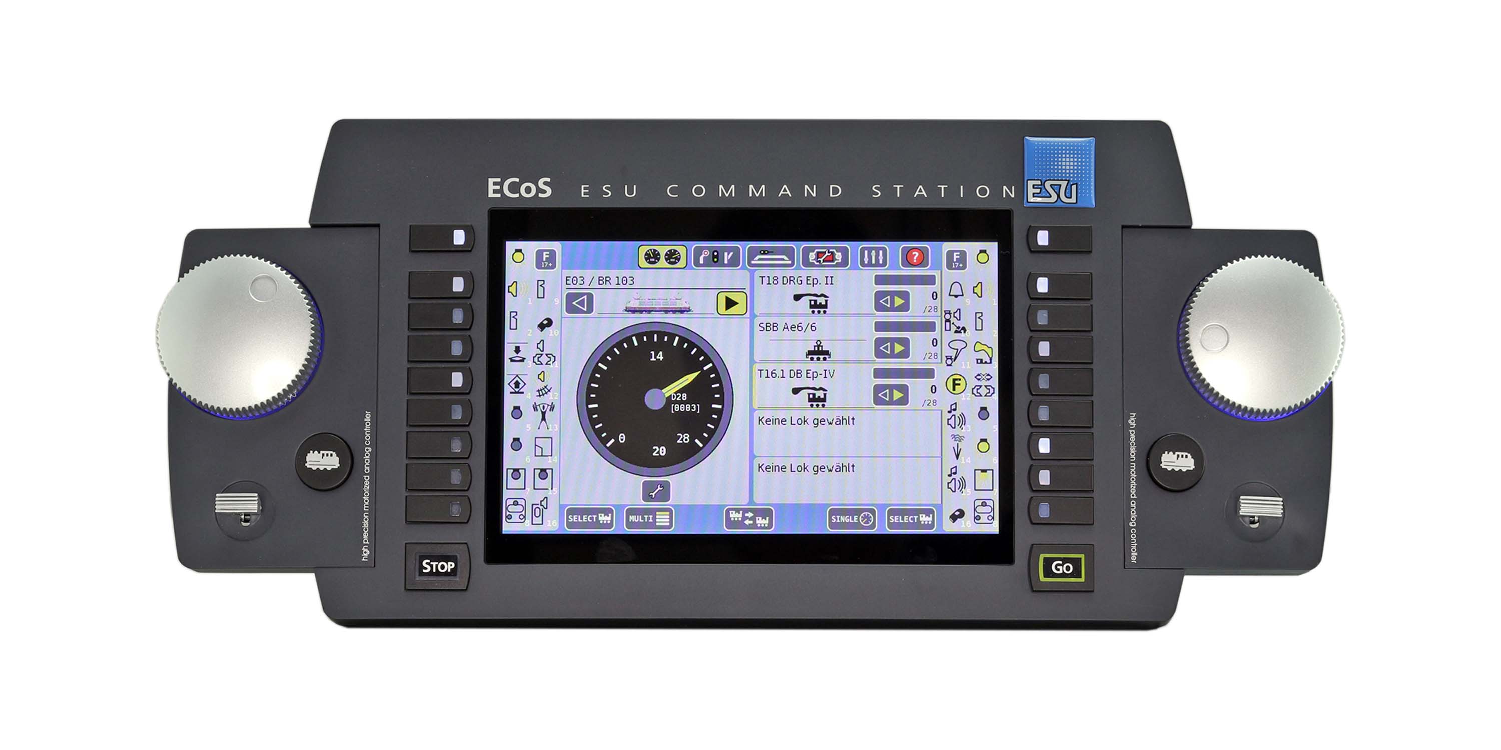 50220 ECoS 2.1 Zentrale 7 Zoll TFT Farbdisplay