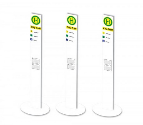 70293 Haltestellenschild modern (3 Stück)