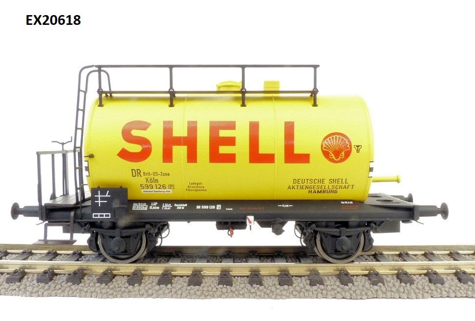 Exact-train 20618 DR Brit-US-Zone Kesselwag. "SHELL" Ep.3a