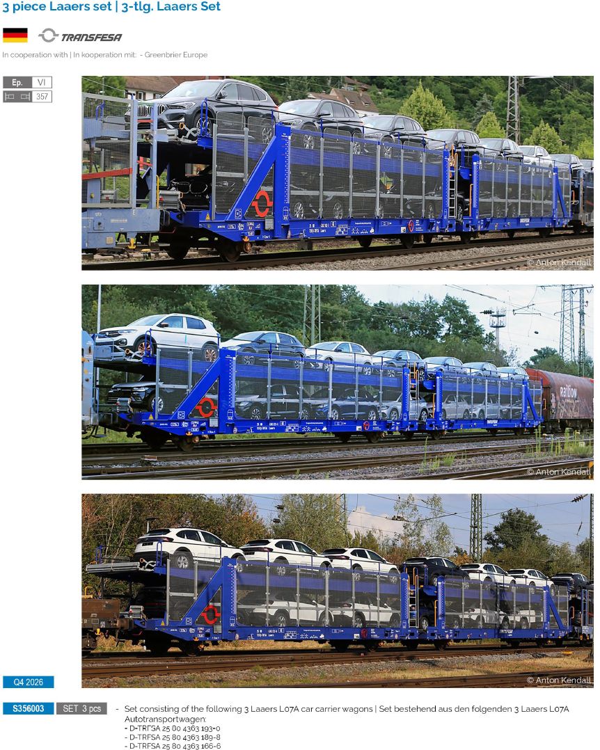 S356003 Transfesa Autotransportwagen-Set Ep.6
