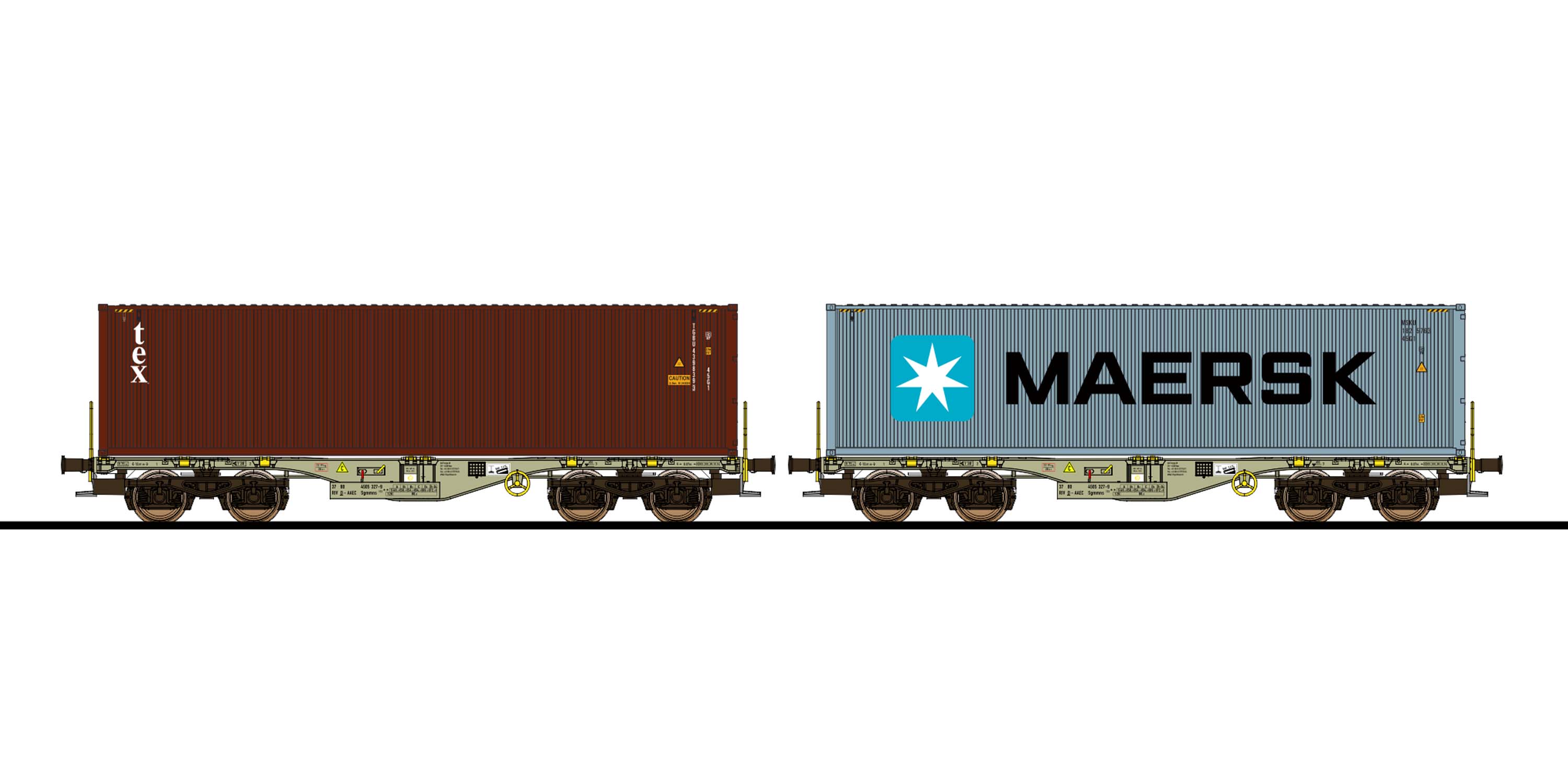 36607 AAE Containertragwagen-Set 2-tlg Ep.6
