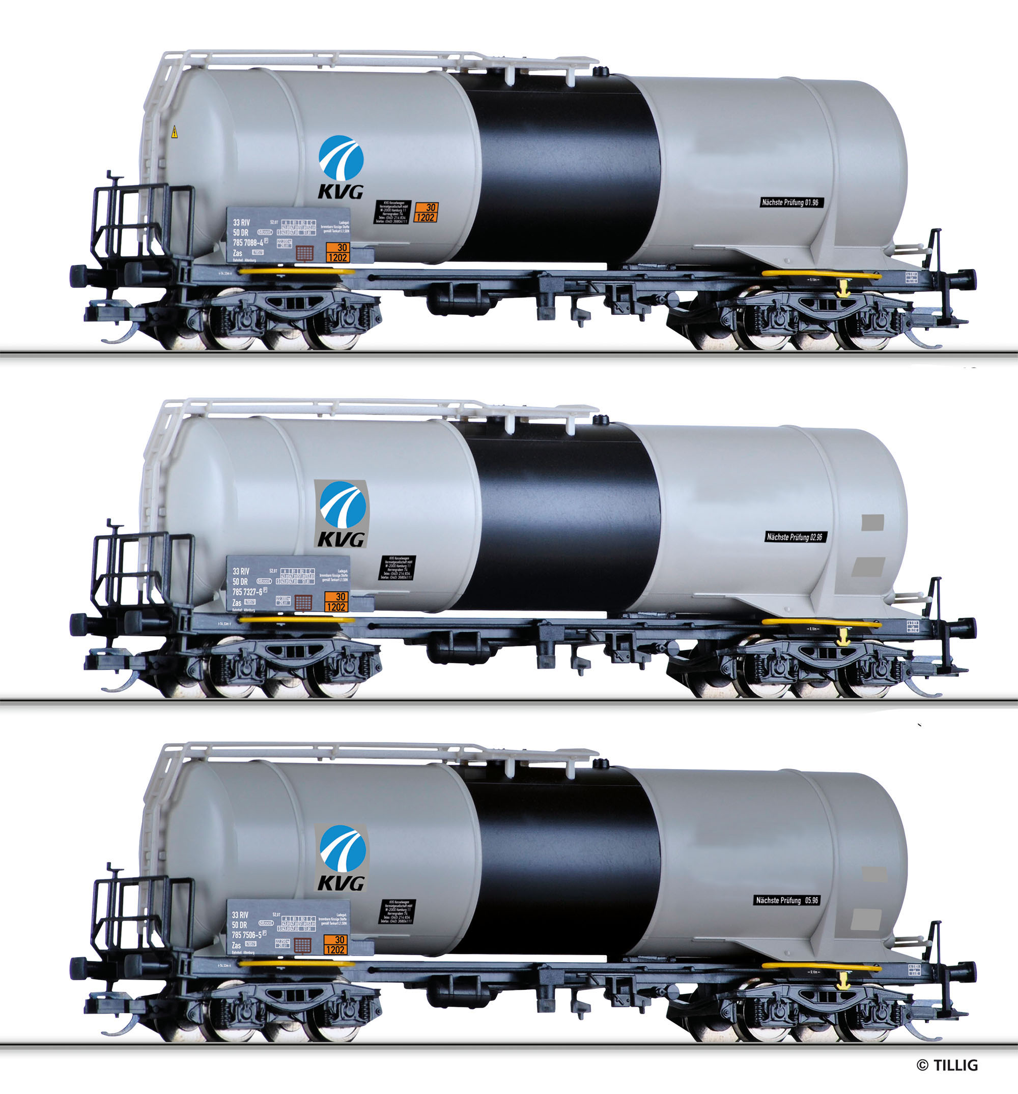 01089 DR Kesselwagen Set 3-tlg. "KVG" Ep.5