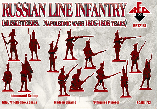 RB72131 Russian line infantry(Musketeers)1805-08