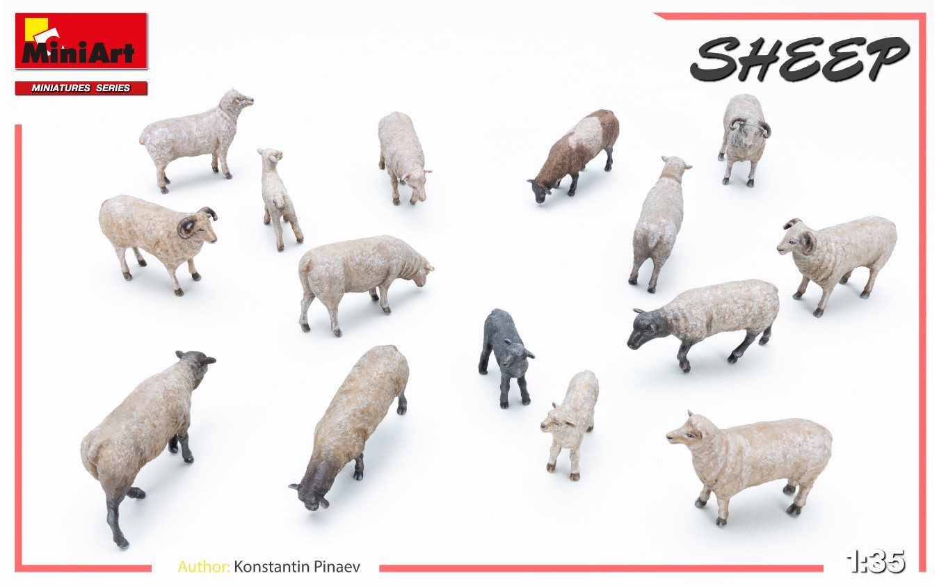 MiniArt 38042 Sheep / Schafe