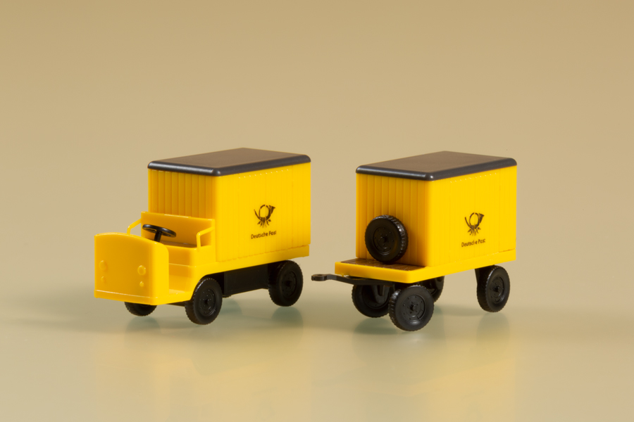 Auhagen 43663 Elektrokarren mit Anhänger