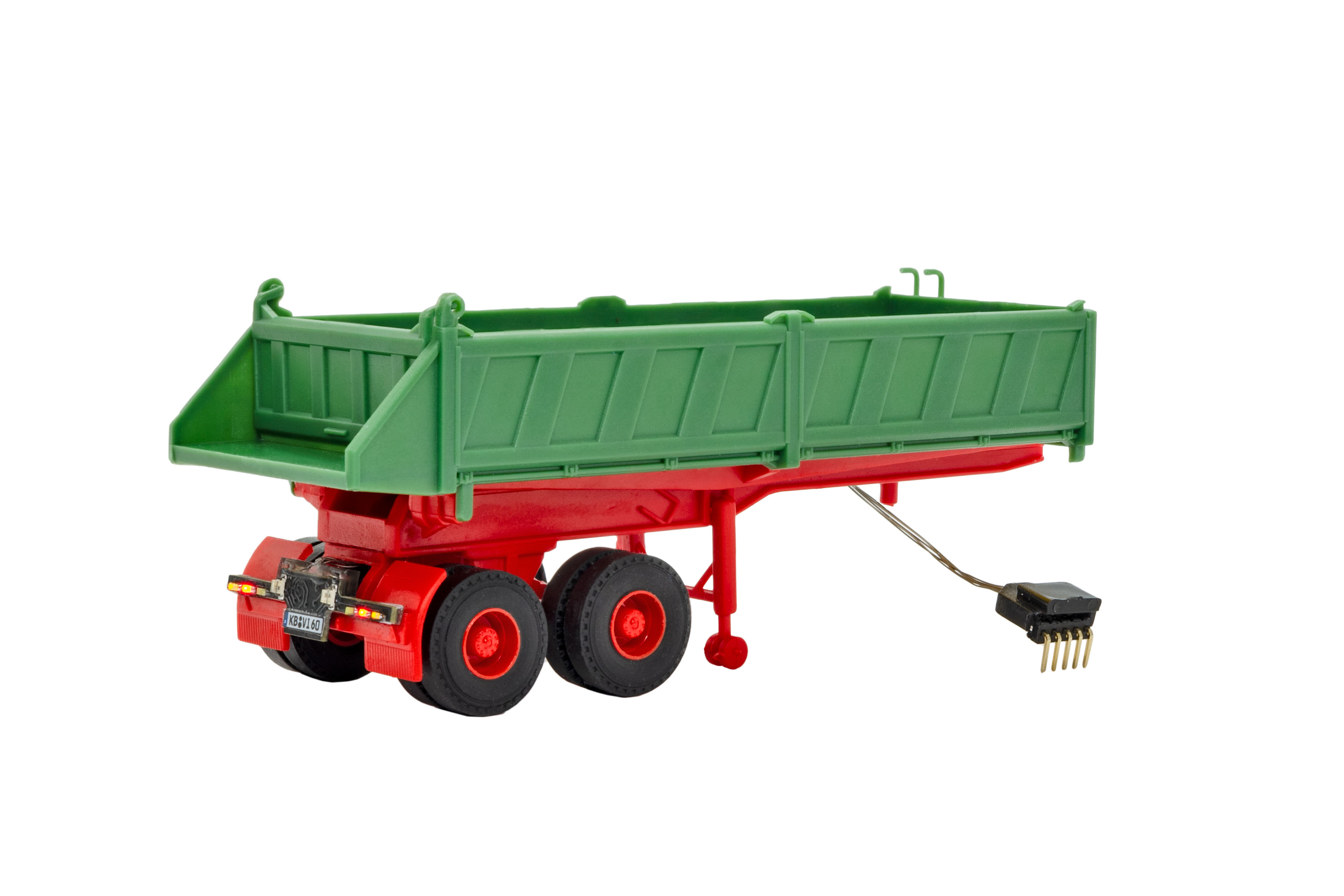 Viessmann 8212 CarMotion: MEILER-Kippauflieger grün