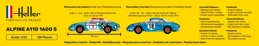 Heller 80745 Alpine A110 (1600)