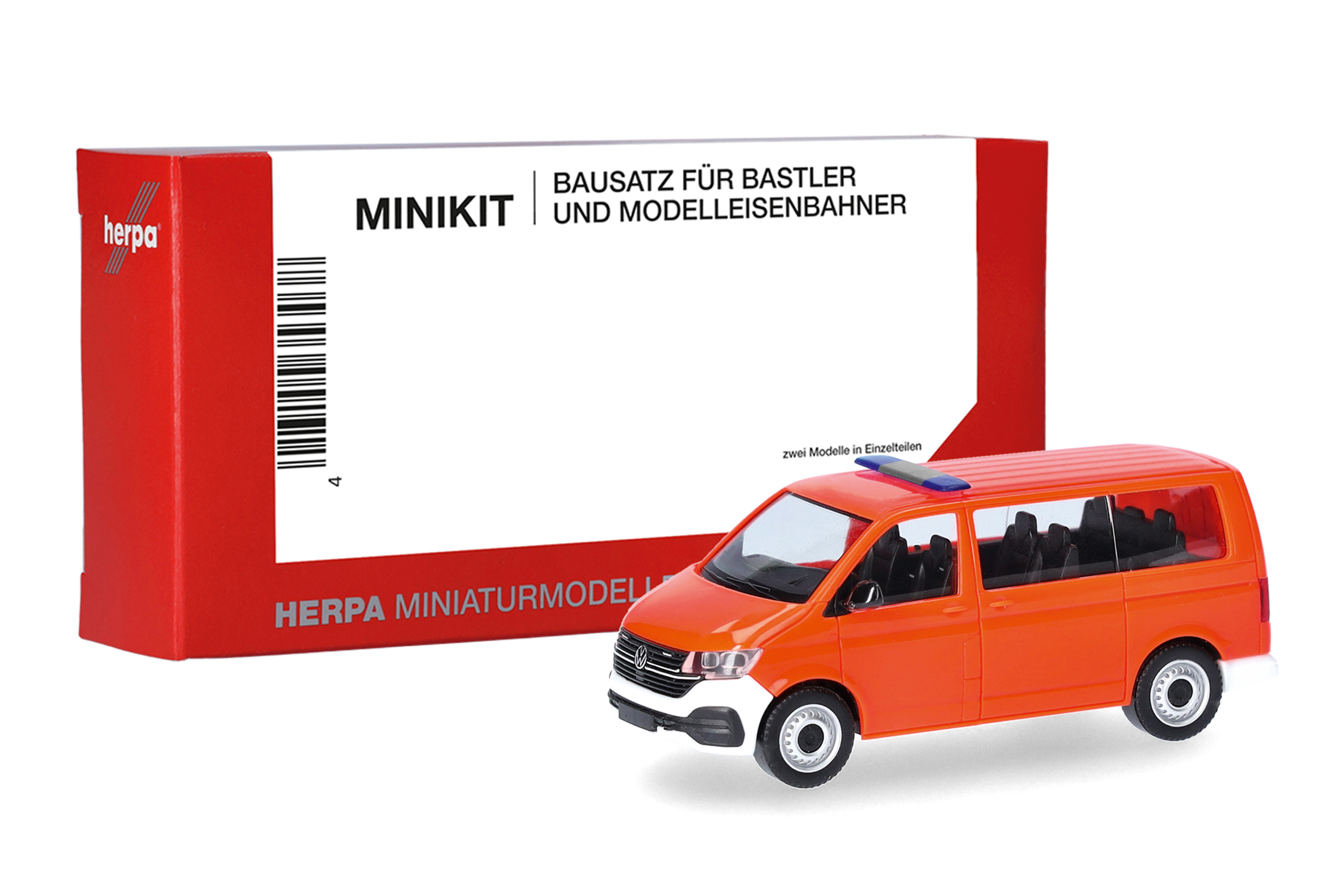 014403 MiniKit: VW T6.1 Bus tagesleuchtrot