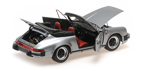 Minichamps 100063034 Porsche 911 Carrera Cabrio grau (1983)